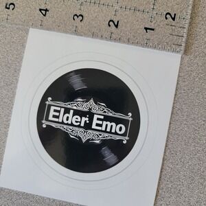 Elder Emo Sticker‎ Vinyl Record Inspired Funny Trendy Decal